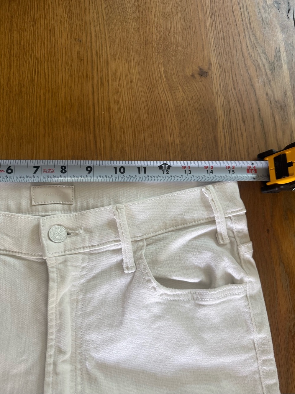 MOTHER High-Rise White Flare Jeans - Picture 3 of 8